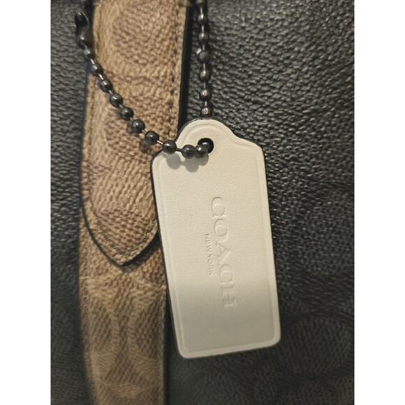 Coach 5079 2-Way Leather Metropolitan Portfolio Messenger Bag W/ Strap 15x12x3.5 - Picture 6 of 16